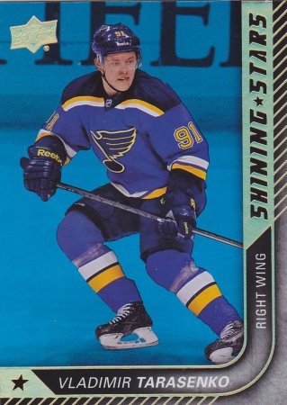 insert karta VLADIMIR TARASENKO 15-16 UD Ser. 1 Shining Stars Royal Blue