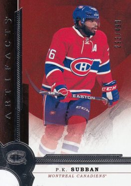 insert karta P. K. SUBBAN 16-17 Artifacts Stars /499