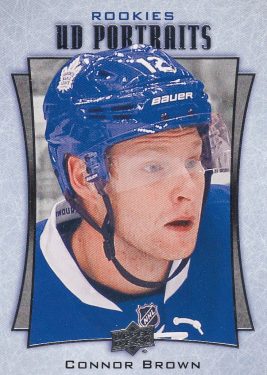 insert RC karta CONNOR BROWN 16-17 UD Ser. 2 Portraits Rookies číslo P-72