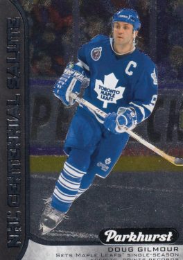 insert karta DOUG GILMOUR 16-17 Parkhurst NHL Centennial Salute číslo S-12