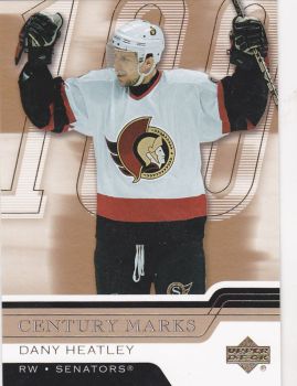 insert karta DANY HEATLEY 06-07 UD Ser. 2 Century Marks číslo CM3