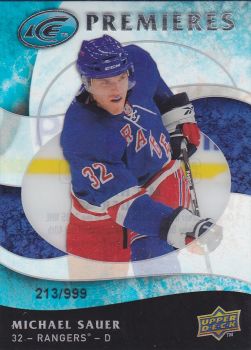 insert RC karta MICHAEL SAUER 09-10 UD Ice Premieres /999