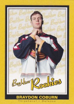 insert RC karta BRAYDON COBURN 05-06 BeeHive Rookies číslo 121